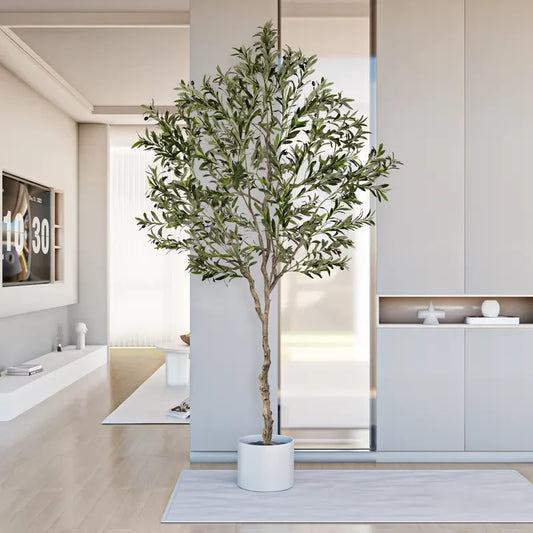 Artificial Potted Olive Tree
